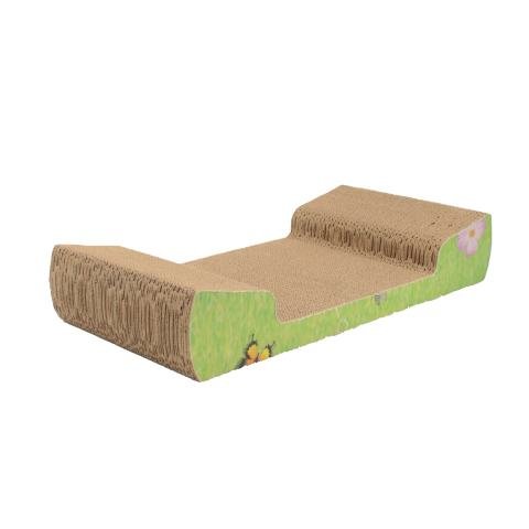 long cat scratcher corrugated cardboard concave cat toy