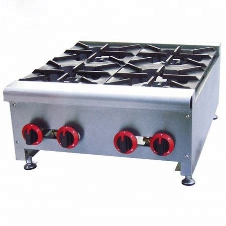 Commercial restaurant Counter Top Stainless Steel Gas stove with 4 burners
