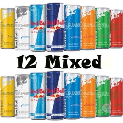 Red Bull Energy Drink Summer Edition 250ml 12 Variety Flavours Limited Edition